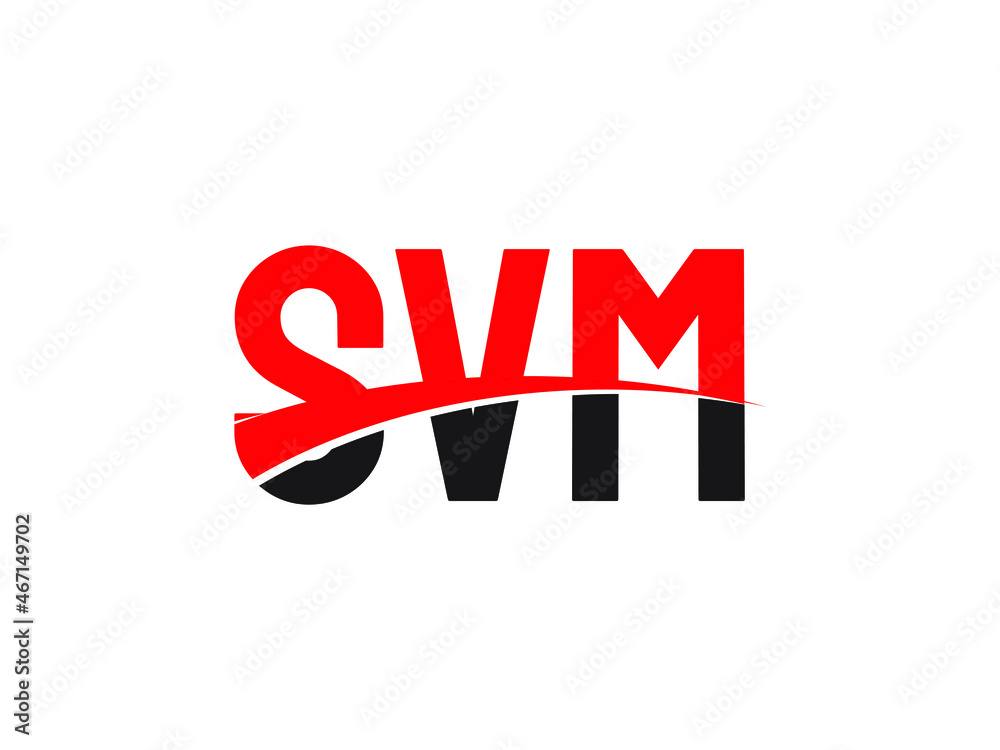 SVM Letter Initial Logo Design Vector Illustration