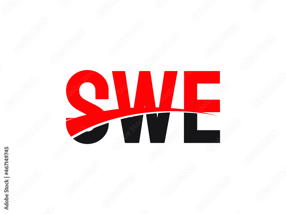 SWE Letter Initial Logo Design Vector Illustration SWE Letter Initial Logo Design Vector Illustration