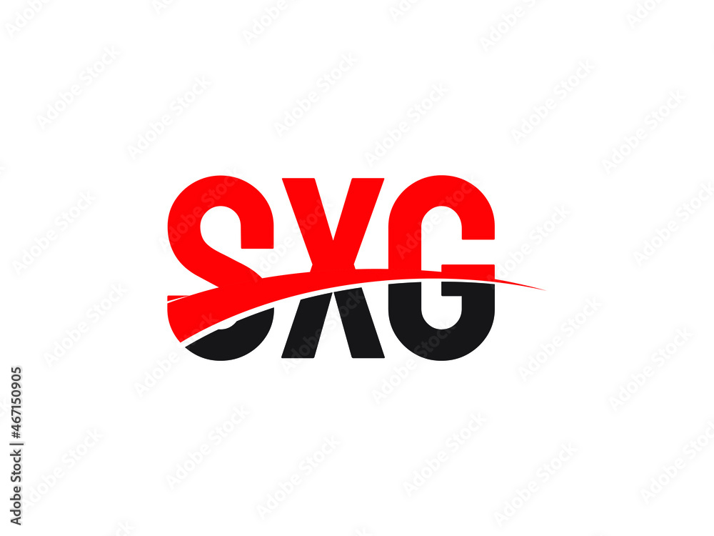 SXG Letter Initial Logo Design Vector Illustration SXG Letter Initial Logo Design Vector Illustration