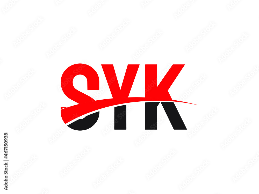 SYK Letter Initial Logo Design Vector Illustration SYK Letter Initial Logo Design Vector Illustration
