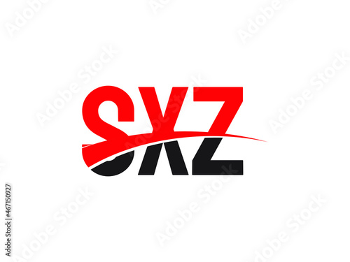 SXZ Letter Initial Logo Design Vector Illustration