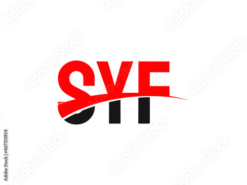 SYF Letter Initial Logo Design Vector Illustration