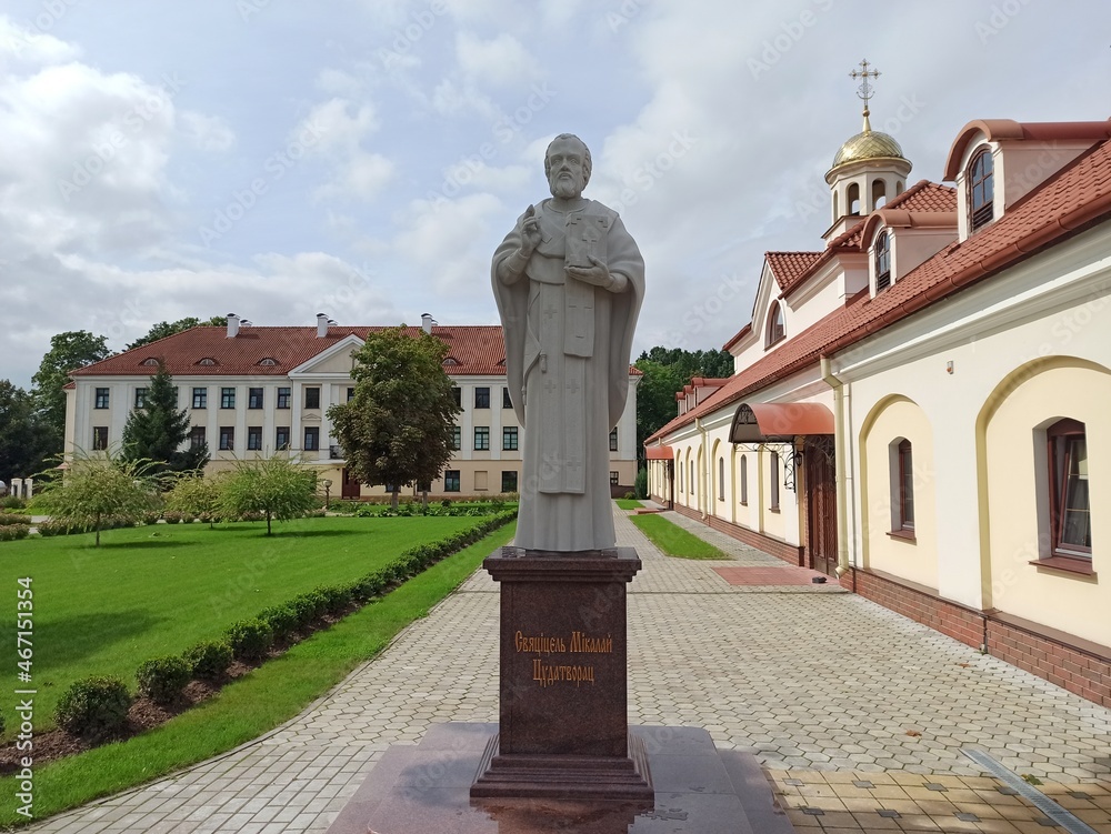 historic religious building in grodno city in a summer sunny day historic religious building in grodno city in a summer sunny day