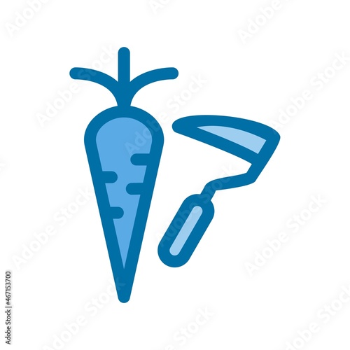 Harvest Filled Blue Vector Icon Design