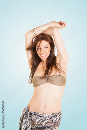 Beautiful woman in bikini