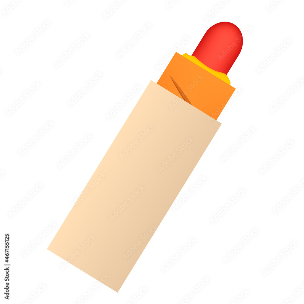 Hot dog icon, stock vector, logo isolated on a white background. Illustration Hot dog icon, stock vector, logo isolated on a white background. Illustration