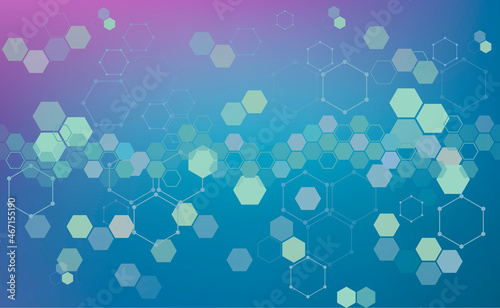 Medical background. Health care pattern, medical technology. Vector graphics