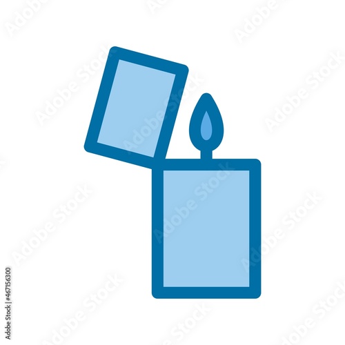 Flammable Filled Blue Vector Icon Design