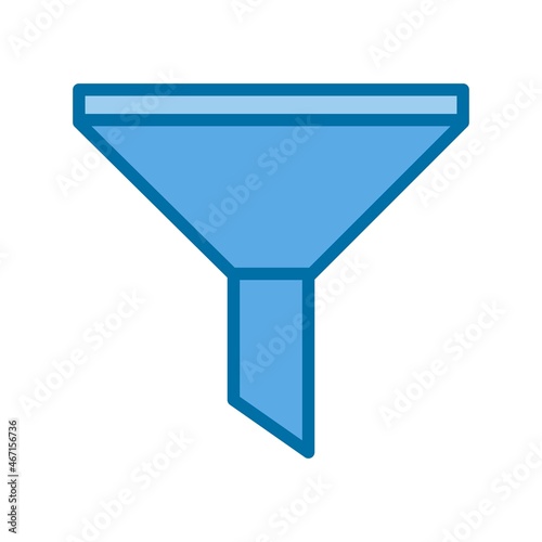 Filter Filled Blue Vector Icon Design
