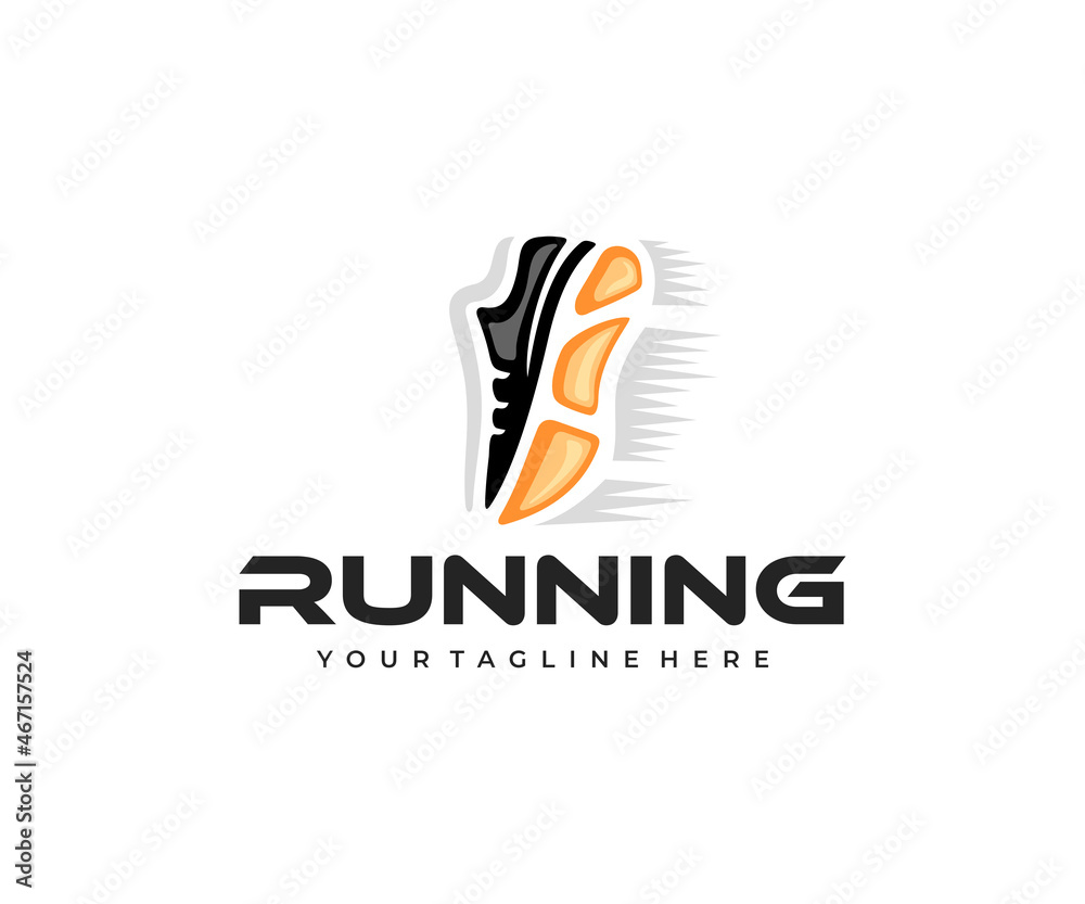Sneakers, sports shoes, shoes, logo design. Fashion shoes, running shoes for running, vector design and illustration Sneakers, sports shoes, shoes, logo design. Fashion shoes, running shoes for running, vector design and illustration