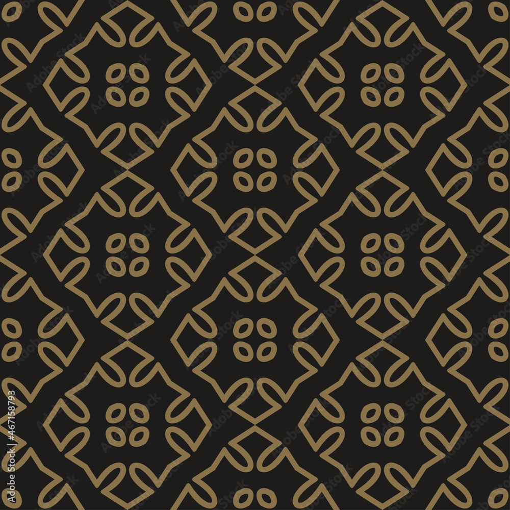 Abstract pattern geometric ornament on black background. Seamless background for wallpaper, textures. Abstract pattern geometric ornament on black background. Seamless background for wallpaper, textures.