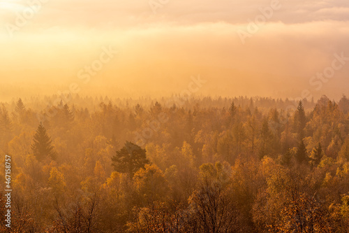 sunrise in mountains