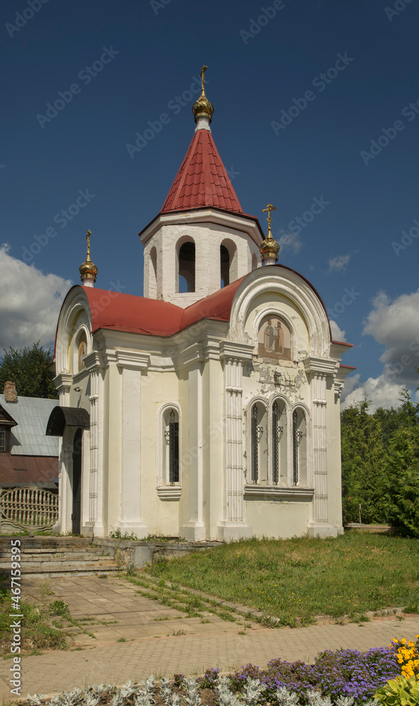 Chapel of St. George Victorious at Nikolskaya street in Myshkin. Russia
