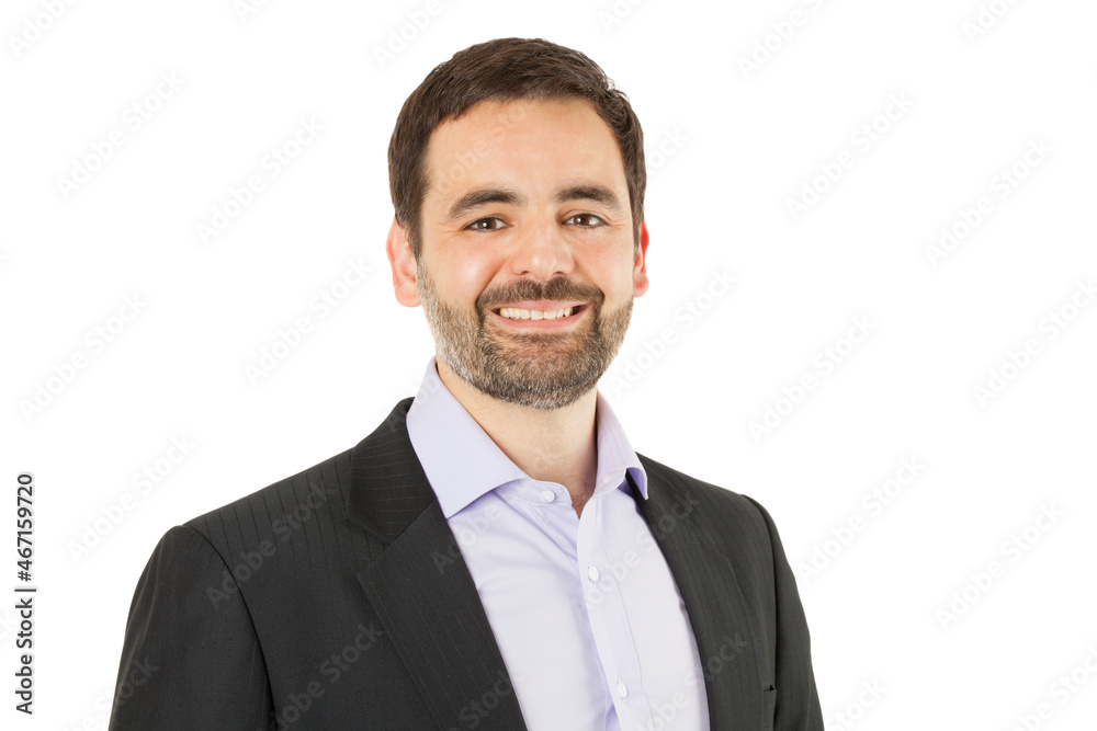 Handsome Young Businessman Portrait - Isolated Handsome Young Businessman Portrait - Isolated