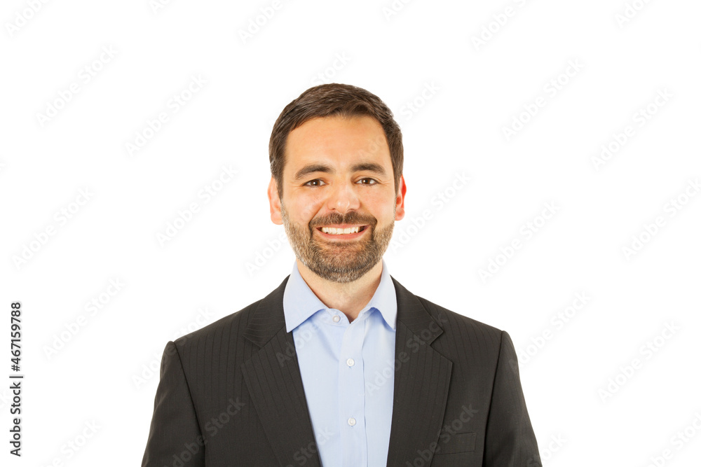 Handsome Young Businessman Portrait - Isolated Handsome Young Businessman Portrait - Isolated
