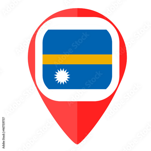 Free Download Nauru Island flag pin map marker country - GFXLoad