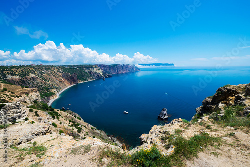 Fiolent cape  Black sea near Sevastopol  Crimea