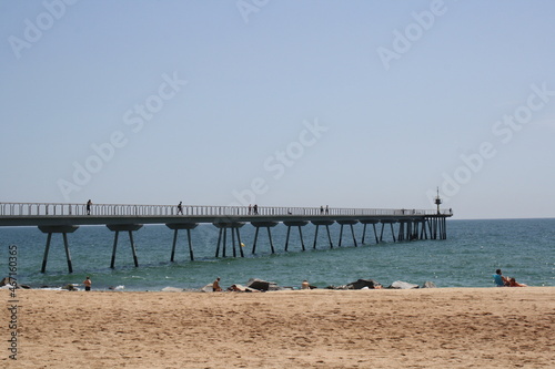 beach view in badalona