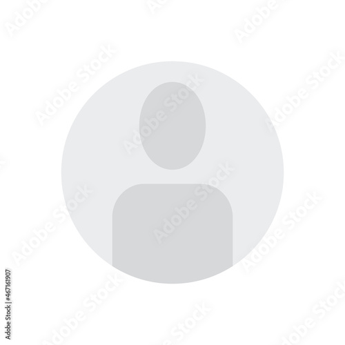 Minimalist profile picture. Vector illustration.