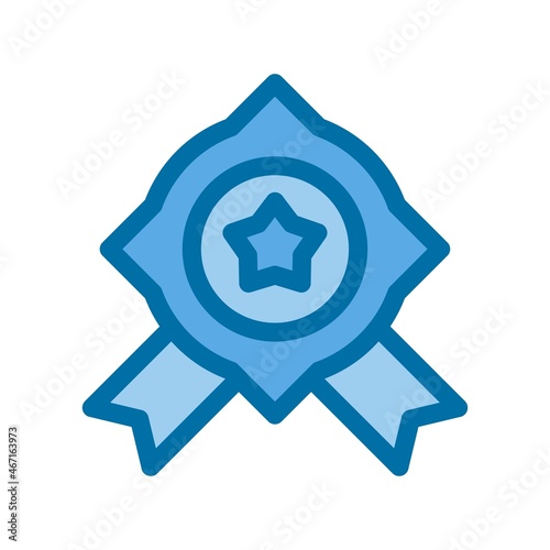 Quality Assurance Filled Blue Vector Icon Design