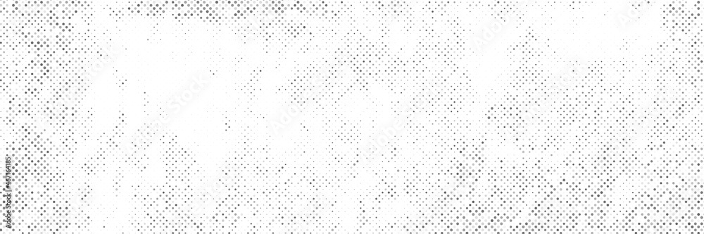 Abstract black and white monochrome halftone background.
