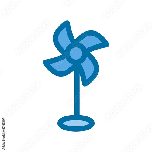 Fan Filled Blue Vector Icon Design