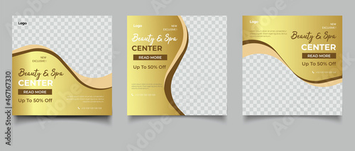 Beauty Spa Salon Banner Template for Social Media Post