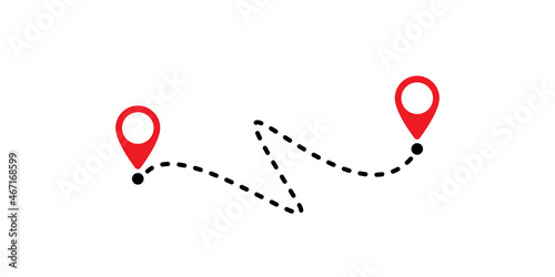 GPS points and path between them