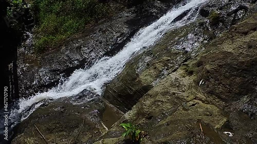 waterfall in the mountains
