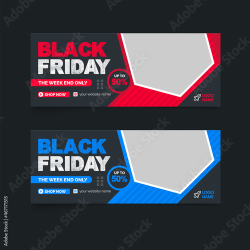 banner abstract poster. Black Friday Banner set. Gift card, sale voucher. Vector, illustration.