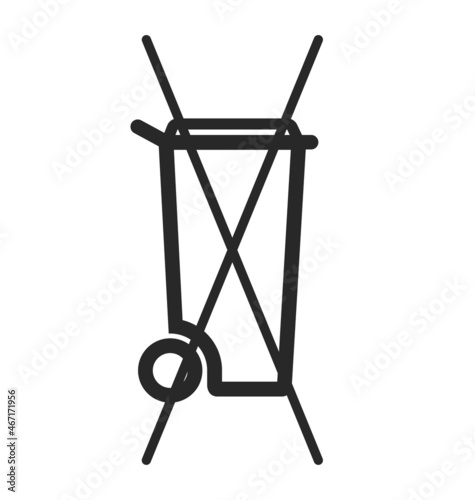 do not dispose in bin symbol