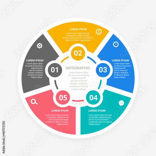 Graphic abstract element, Business data visualization. Process chart. a diagram with steps, options, sections or processes. Vector business template for presentations. Creative concept for infographic