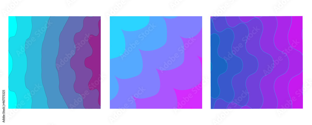 Background image design a variety of colorful patterns, simple, have a space for your message.
