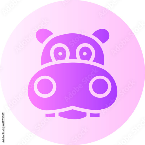 hippo gradient icon