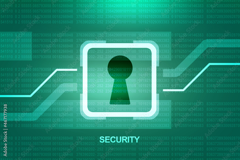 2d illustration technology cyber security in shield
2d illustration technology cyber security in shield