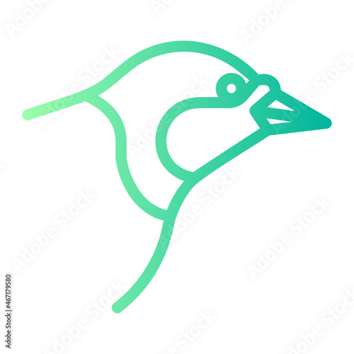 Bird gradient icon