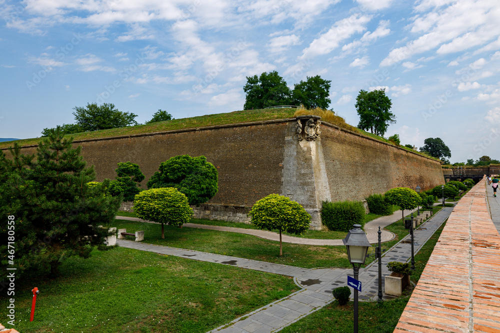 The old fortress of Alba Iulia in Romania