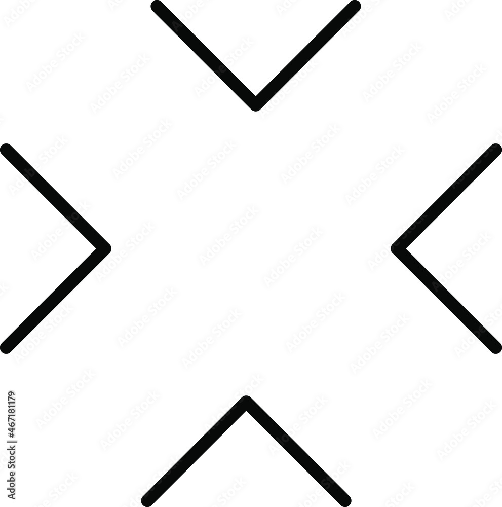Simple arrows icon set. Line arrows. Vector illustration isolated on white background. Simple arrows icon set. Line arrows. Vector illustration isolated on white background.