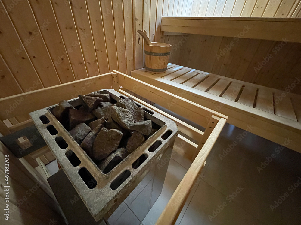 sauna pierres chauffantes