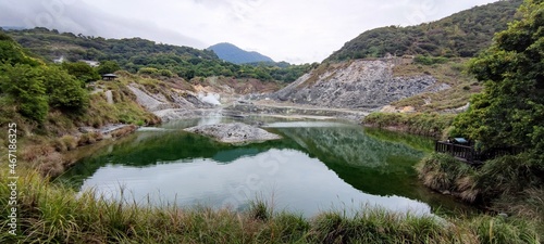 Sulfur Valley in Yangmingshan National Park, Taiwan