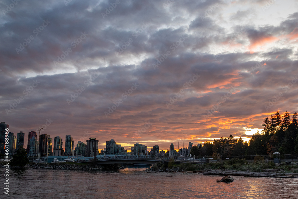 Vancouver at sunset