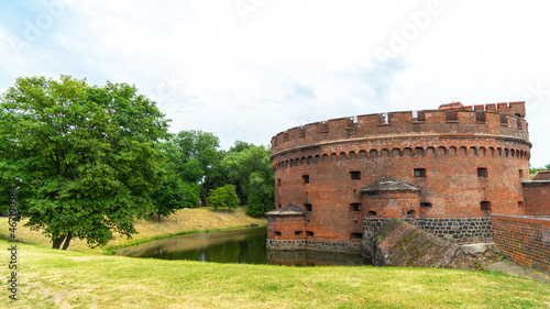 Defensive tower Dona, the part of the German fortifications in the Konigsberg during 1843-1859. Now it is part of the building of Kaliningrad Regional Amber Museum
