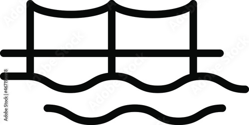 Pier icon , vector illustration