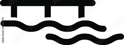 Pier icon , vector illustration