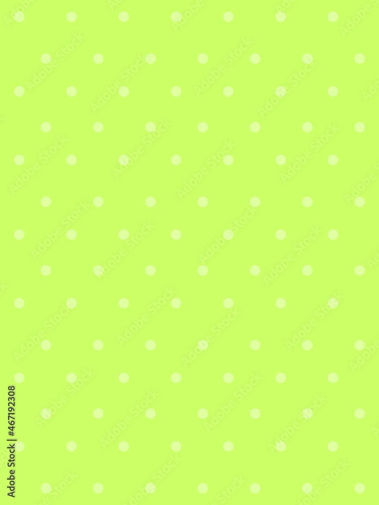 Polka dot seamless pattern. White dots on green background. Good for design of wrapping paper, wedding invitation and greeting cards.