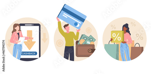 Cashback offer concept
