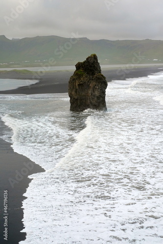 Rocky coast of Iceland, travel