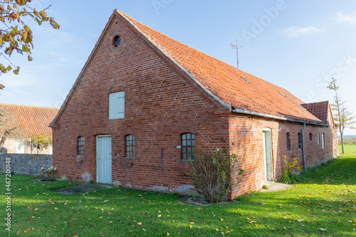 Old barn with red clinker in Denmark © Corinna