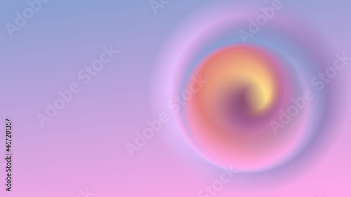 Bright purple abstract vector background with spiral element. Template with place for text