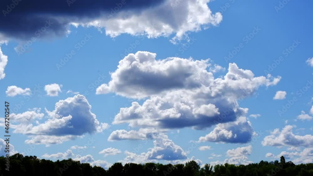 Blue sky with clouds and sunbeams. Blue sky with clouds and sunbeams.